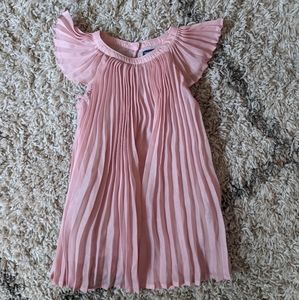 Baby GAP pink pleated dress 18-24 months